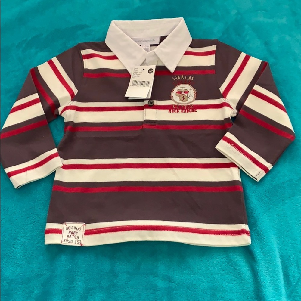 New pumpkin patch size 12-18 polo shirt